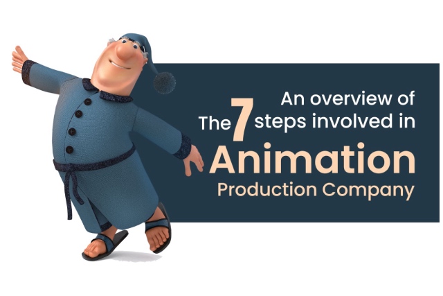 An overview of the seven steps involved in animation Production Company